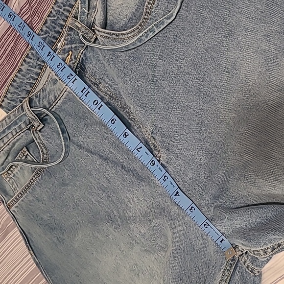 H&M Divided Baggy Loose Fit Mid Waist Wide Leg Jeans Wm 10 Cotton Casual Trendy - Picture 13 of 14